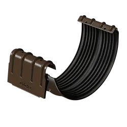 Docke STAL PREMIUM Соединитель желобов D125 (Каштан 8017)