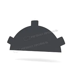 Заглушка конька круглого простая NormanMP (ПЭ-01-0.5)