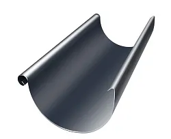 Желоб полукруглый Grand Line ПУ 125мм 3м RAL 7024 мокрый асфальт