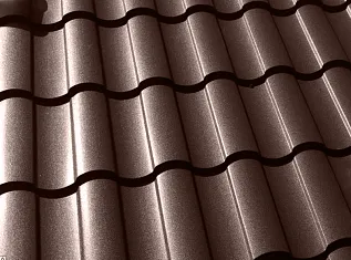 Металлочерепица кредо 0,5 Satin Мatt RAL 8017 Шоколад