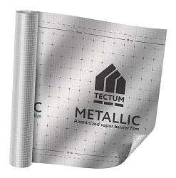 Алюминизированная отражающая пароизоляционная пленка Tectum Metallic 75м.кв. Китай