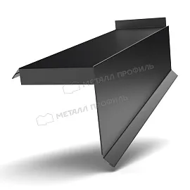 Планка сегментная торцевая левая 350 мм (PURMAN-20-9005-0.5)