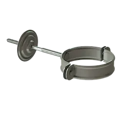 Döcke STAL PREMIUM Хомут трубы (короткий саморез) D90 (Графит 7024)