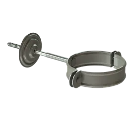 Döcke STAL PREMIUM Хомут трубы (короткий саморез) D90 (Графит 7024)
