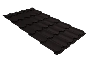 Металлочерепица квинта плюс 0,45 Drap ТХ RAL 9005 черный