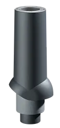 Docke PREMIUM/ Выход канализационный ИЗЛ-110/500/ Труба/ Чёрный
