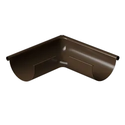 Docke STAL STANDARD Угол внешний 90° D125 (RAL 8017, коричневый)