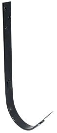 Крюк длинный Grand Line ПУ 125мм RAL 7024 мокрый асфальт