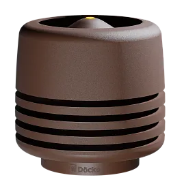 Docke PREMIUM/ Выход вентиляционный ИЗЛ-125/700/ Колпак/ Тёмно-коричневый
