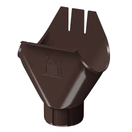 Döcke STAL PREMIUM Воронка желоба 125/90 (Шоколад 8019)