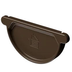 Docke STAL STANDARD Заглушка желоба D125 (RAL 8017, коричневый)