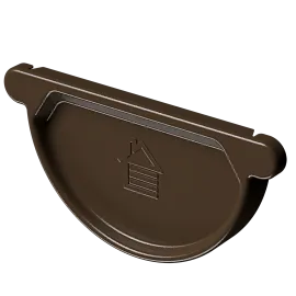 Docke STAL STANDARD Заглушка желоба D125 (RAL 8017, коричневый)