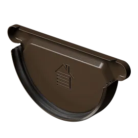 Docke STAL PREMIUM Заглушка желоба D125 (Каштан 8017)