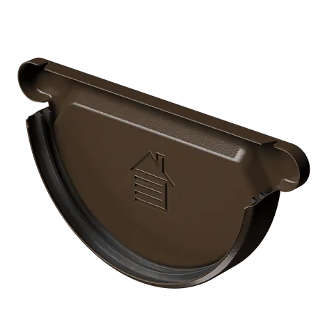 Docke STAL PREMIUM Заглушка желоба D125 (Каштан 8017)