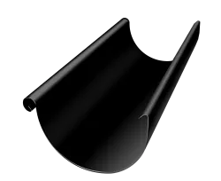 Желоб полукруглый Grand Line ПЭ 125мм 3м RAL 9005 черный