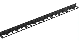 Пластиковый бордюр FlexCurb 80 черный с зубьями	