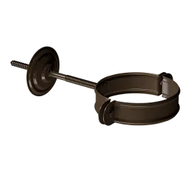 Docke STAL PREMIUM Хомут трубы D90 (Каштан 8017)