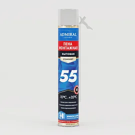 Пена бытовая 55 ADMIRAL всесезонная, 610гр/1000мл