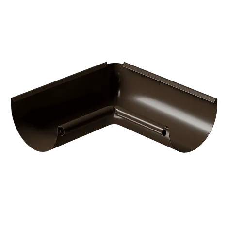 Docke STAL PREMIUM Угол внутренний 90° D125 (Каштан 8017)