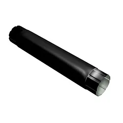 Труба круглая соединительная Grand Line ПЭ 90мм 1м RAL 9005 черный