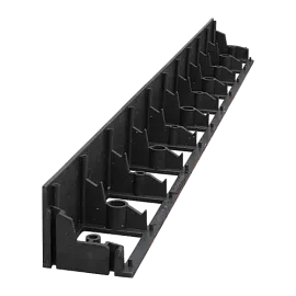 Пластиковый бордюр FlexCurb 60 черный с зубьями (NEW!)	
