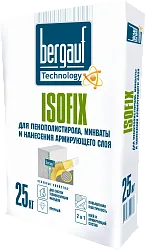 Клей для пенополистир.минваты и нанесения армир-го слоя Bergauf Isofix  25 кг