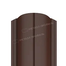 Штакетник металлический МЕТАЛЛ ПРОФИЛЬ ELLIPSE-O 19х126 (ПЭД-01-8017\8017-0.4)