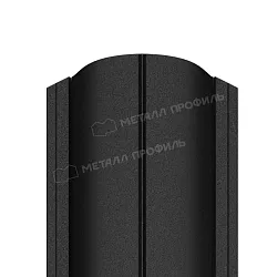 Штакетник металлический МЕТАЛЛ ПРОФИЛЬ ELLIPSE-O 19х126 (ПЭМАД-01-9005\9005-0.4)