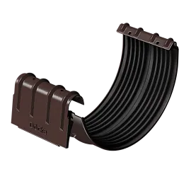 Döcke STAL PREMIUM Соединитель желобов D125 (Шоколад 8019)