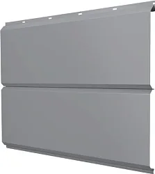 Сайдинг металлический ЭкоБрус новый Grand Line 0,45 Drap ТХ с пленкой RAL 7004 сигнальный серый 