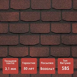 Гибкая черепица Döcke PIE PREMIUM/ ЖЕНЕВА/ Чили (ВЫПУСК ЗАМОРОЖЕН)