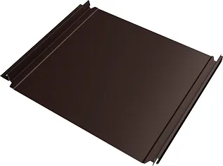 Кликфальц Double Pro GL 0,45 ПЭ с пленкой на замках RAL 8017 шоколад