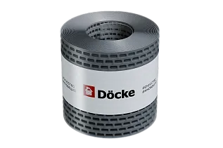 Лента вентиляционная полипропилен DOCKE 100х5000 серый графит