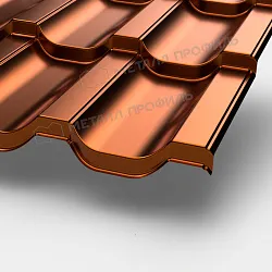 Металлочерепица МП Трамонтана-M (AGNETA-20-Copper\Copper-0.5)