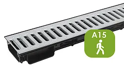 Лоток Ecoteck Lite 100h56 с решеткой стальной кл. А15