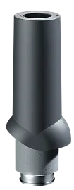 Docke PREMIUM/ Выход вентиляционный ИЗЛ-125/700/ Труба/ Чёрный