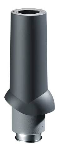 Docke PREMIUM/ Выход вентиляционный ИЗЛ-125/700/ Труба/ Чёрный