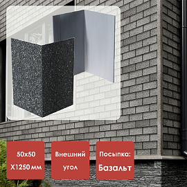 Docke Уголок внешний// Металлический с посыпкой/ Рубиновый