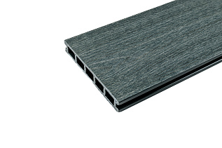 Террасная доска МПК "Верста" пустотелая 2D 3000*150*24 Вельвет + Тиснение Графит
