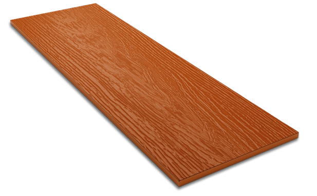 Фибросайдинг "DECOVER" 3600x190x8 мм Terracotta (0,684)