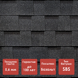 Ламинированная черепица Döcke PIE DRAGON/ PREMIUM/ Ежевика