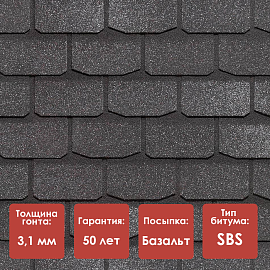 Гибкая черепица Döcke PIE PREMIUM/ ЖЕНЕВА/ Фладен