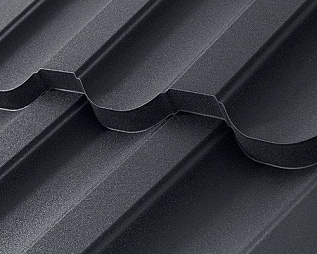 Модуль"Stalcolor"премиум- ПЭмат-RAL 8019-35мм 0,802м2