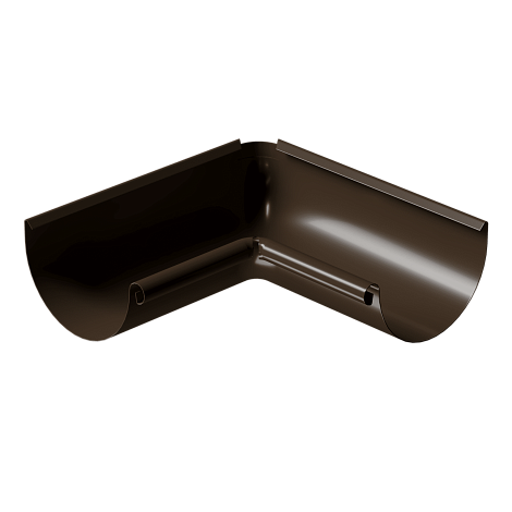 Docke STAL PREMIUM Угол внутренний 90° D125 (Каштан 8017)