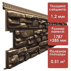 Döcke LUX/ Сайдинг ROCKY (Кедровый орех)
