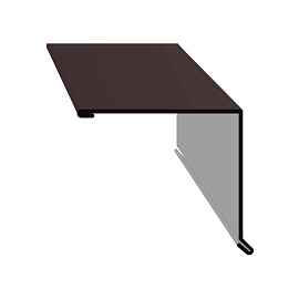 Планка торцевая под Ондулин  (ПЭ-01-7024-0,4), РБ