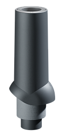 Docke PREMIUM/ Выход канализационный ИЗЛ-110/500/ Труба/ Чёрный