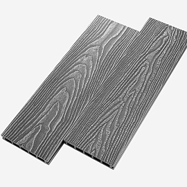 Террасная доска UnoDeck Vintage (150x24) (3000 мм, серый)