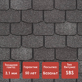 Гибкая черепица Döcke PIE PREMIUM/ ЦЮРИХ/ Фладен