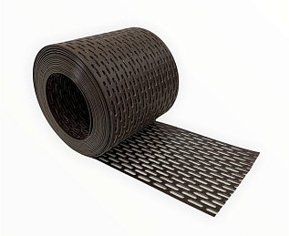 Лента карнизная вентиляционная ПВХ, коричневый (5 м.п.) УЦЕНКА 